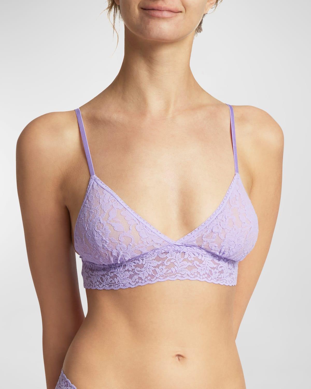 Signature Lace Padded Triangle Bralette Product Image