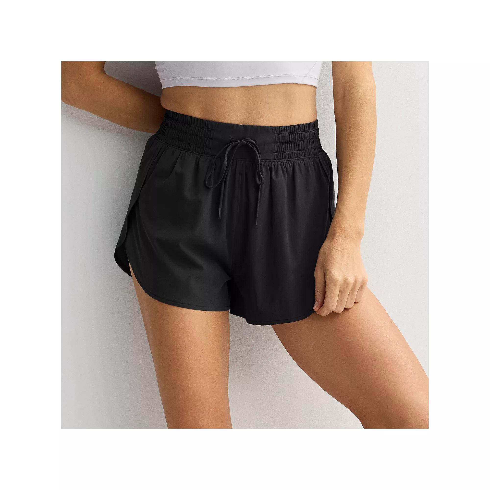 Women's FLX High-Rise Flyaway Run Shorts, Size: XL, Mineral Black Product Image