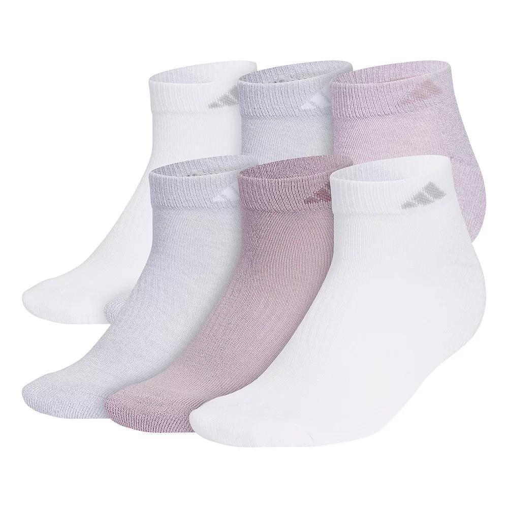 Women's adidas Athletic Low-Cut Sock 6-Pack, Size: 5-10, Light Purple Product Image
