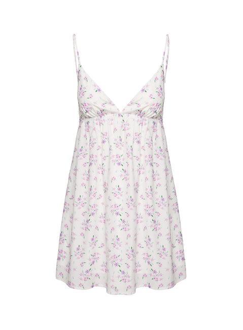 Koko Mini Dress Cream Floral Petite Product Image