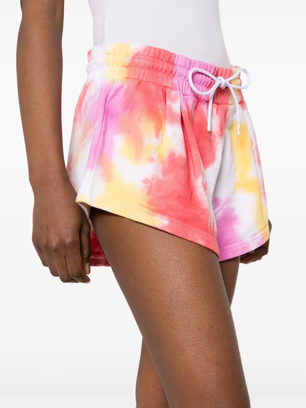 MSGM Embroidered-logo Shorts In Pink Product Image