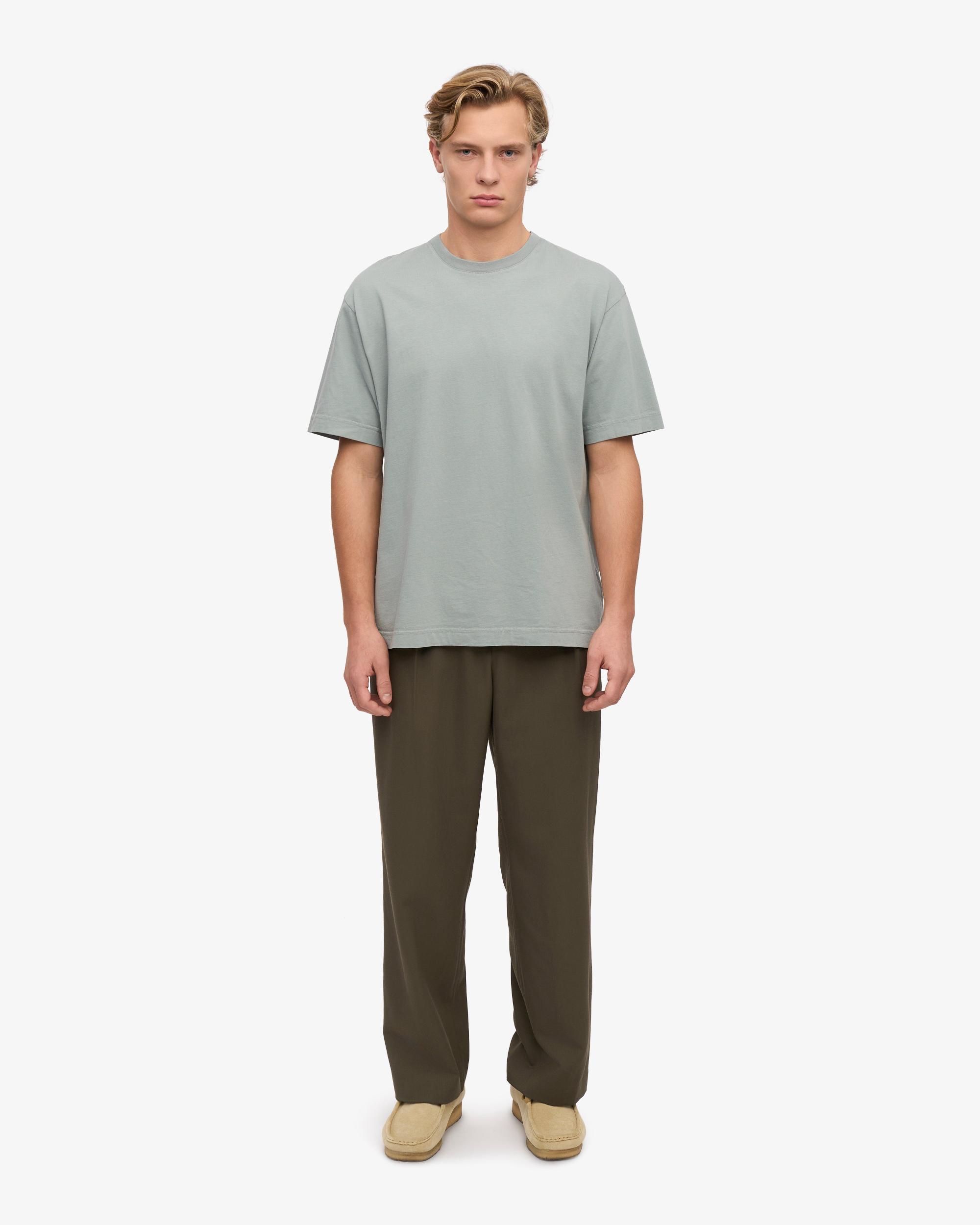 Oversized Organic T-Shirt - Steel Blue Product Image