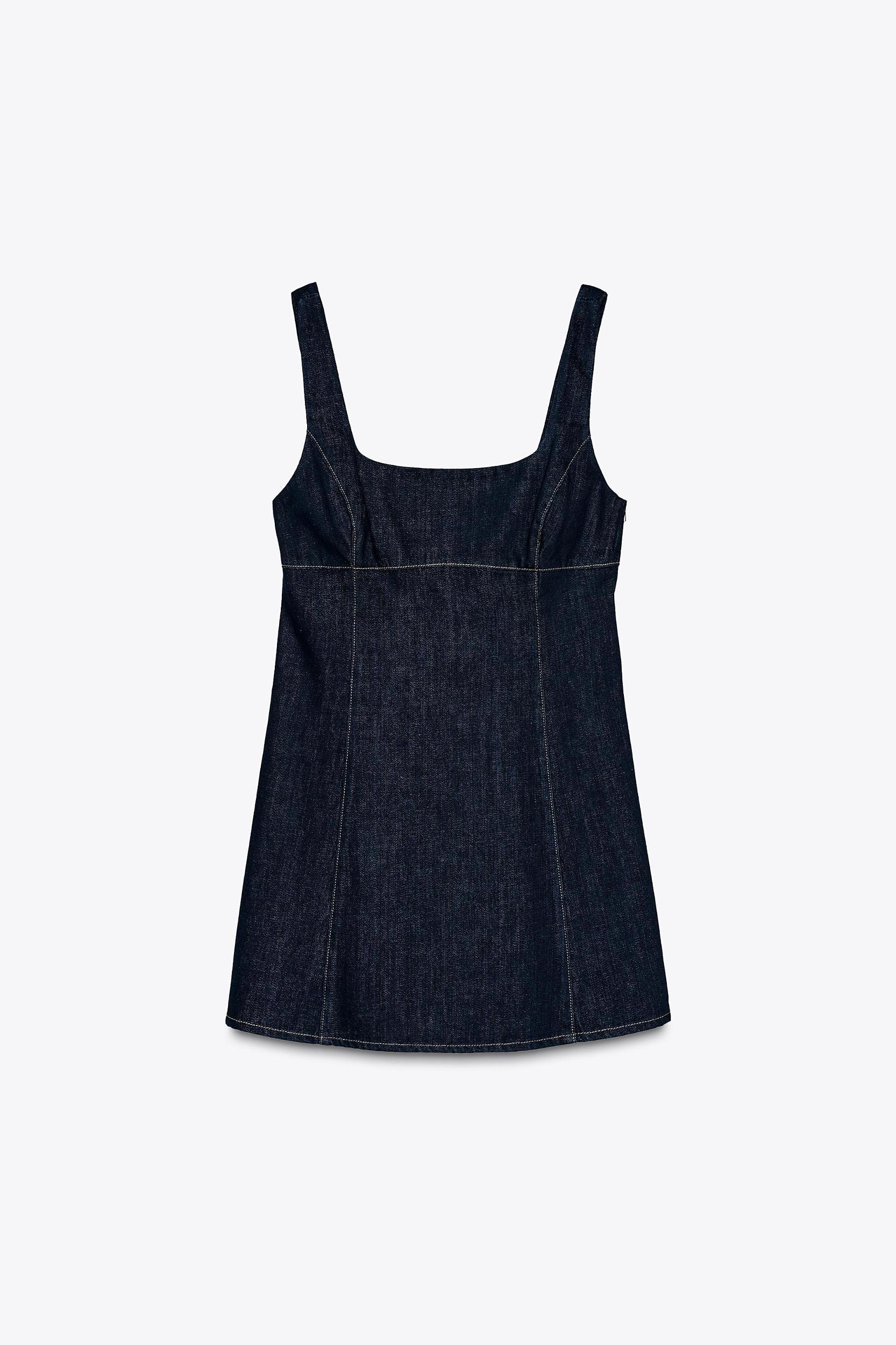 DENIM TRF DRESS Product Image