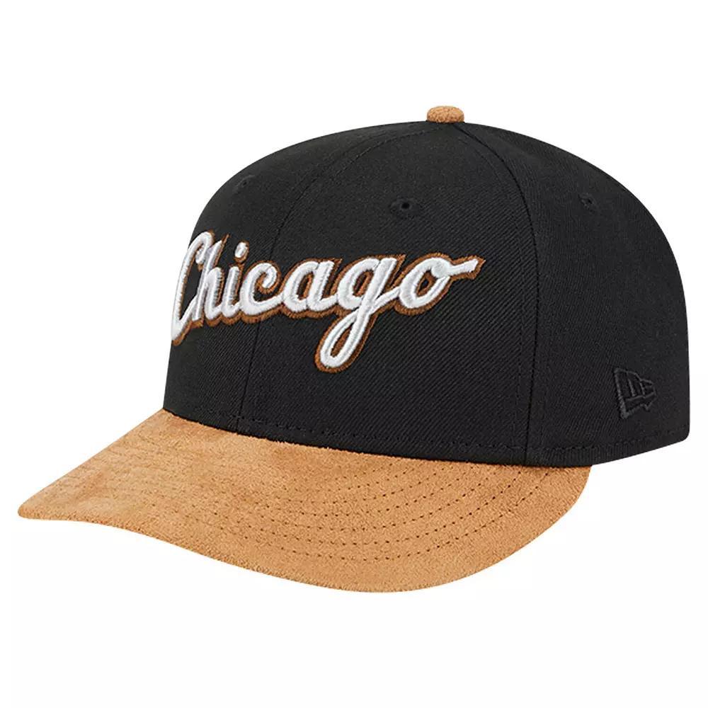 Men's New Era Black Chicago White Sox Team Suede Visor Low Profile 59FIFTY Fitted Hat, Size: 7 7/8 Product Image