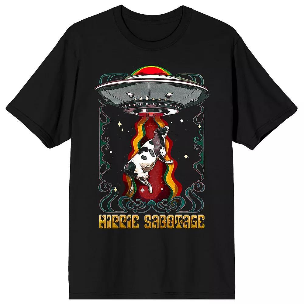 Men's Hippie Sabotage Alien Space Tee, Size: Large, Black Product Image