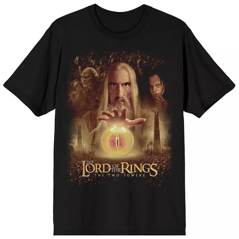 Men's Lord of the Rings Two Towers Short Sleeve Graphic Tee, Size: XXL, Black Product Image