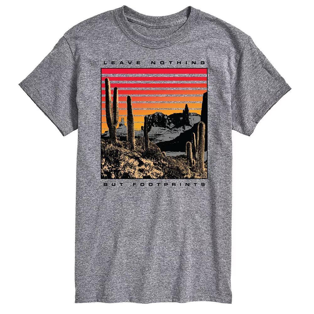 Big & Tall Footprints Tee, Mens Product Image