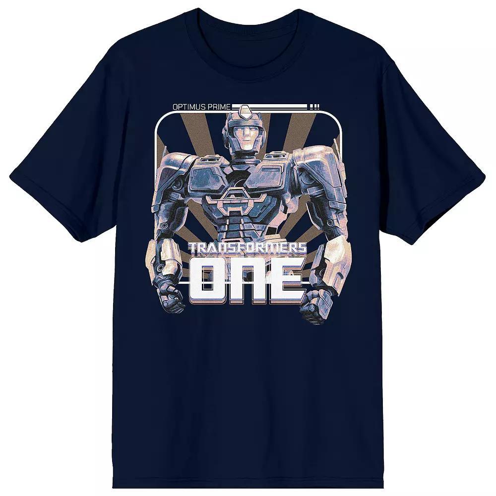 Men's Transformers One Optimus Prime Short Sleeve Graphic T-Shirt, Size: Small, Blue Product Image