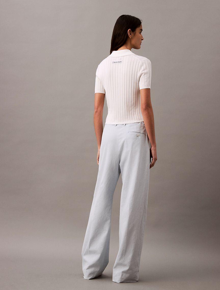 Linen Cotton Drawstring Pants Product Image