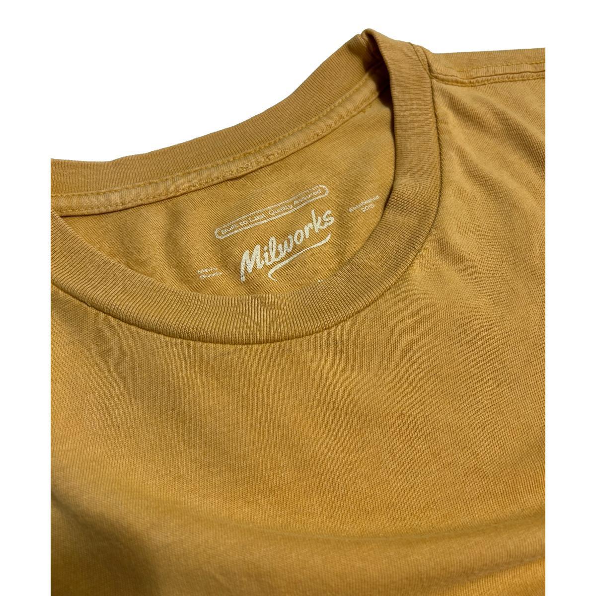 Ringspun Vintaged Washed Tee Mustard Product Image