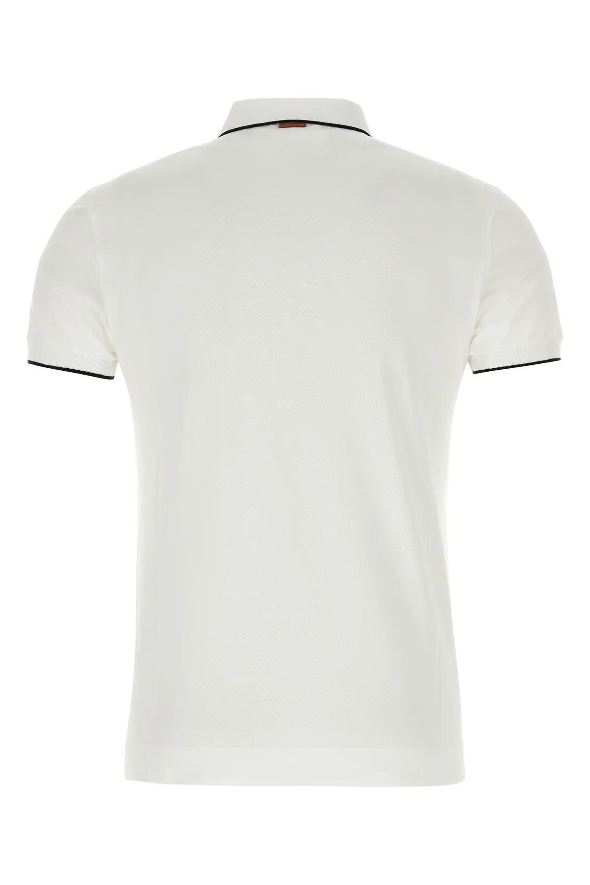 ZEGNA Polo Shirt In White Product Image