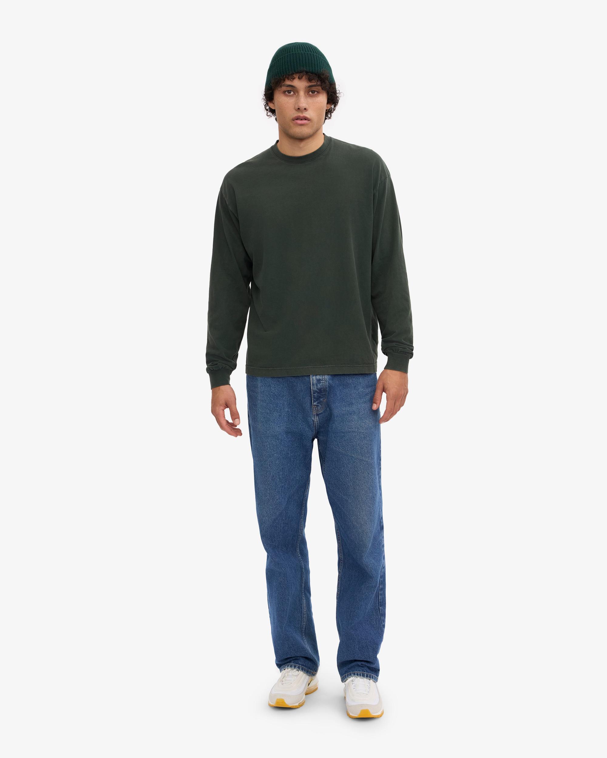 Oversized Organic LS T-Shirt - Midnight Forest Product Image