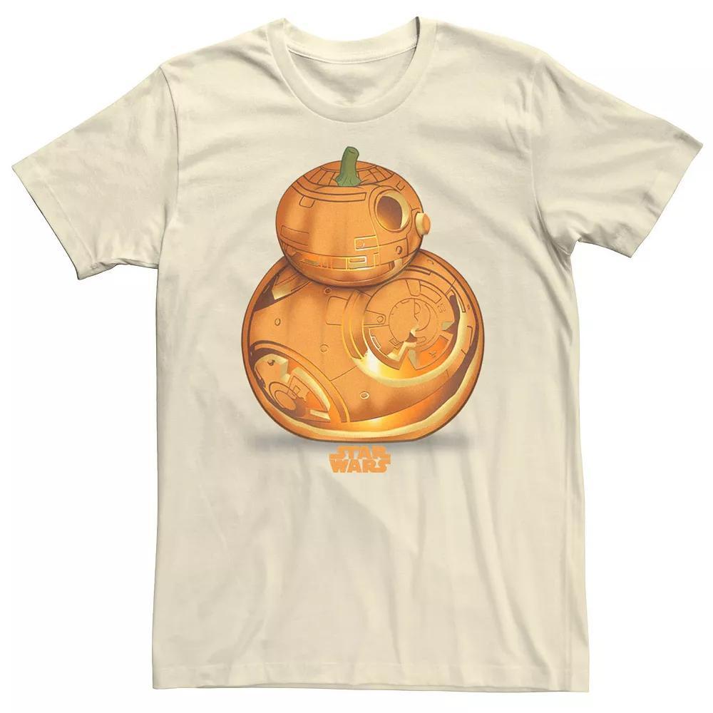 Men's Star Wars Pumpkin Carved BB-8 Tee, Size: XXL, Black Product Image
