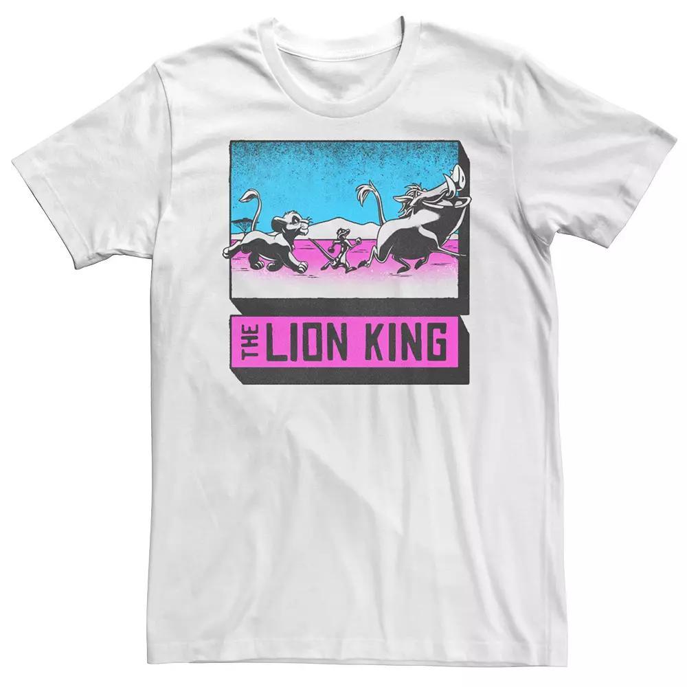 Disney's The Lion King Simba Timon And Pumba Strut Men's Tee, Size: 3XL, White Product Image