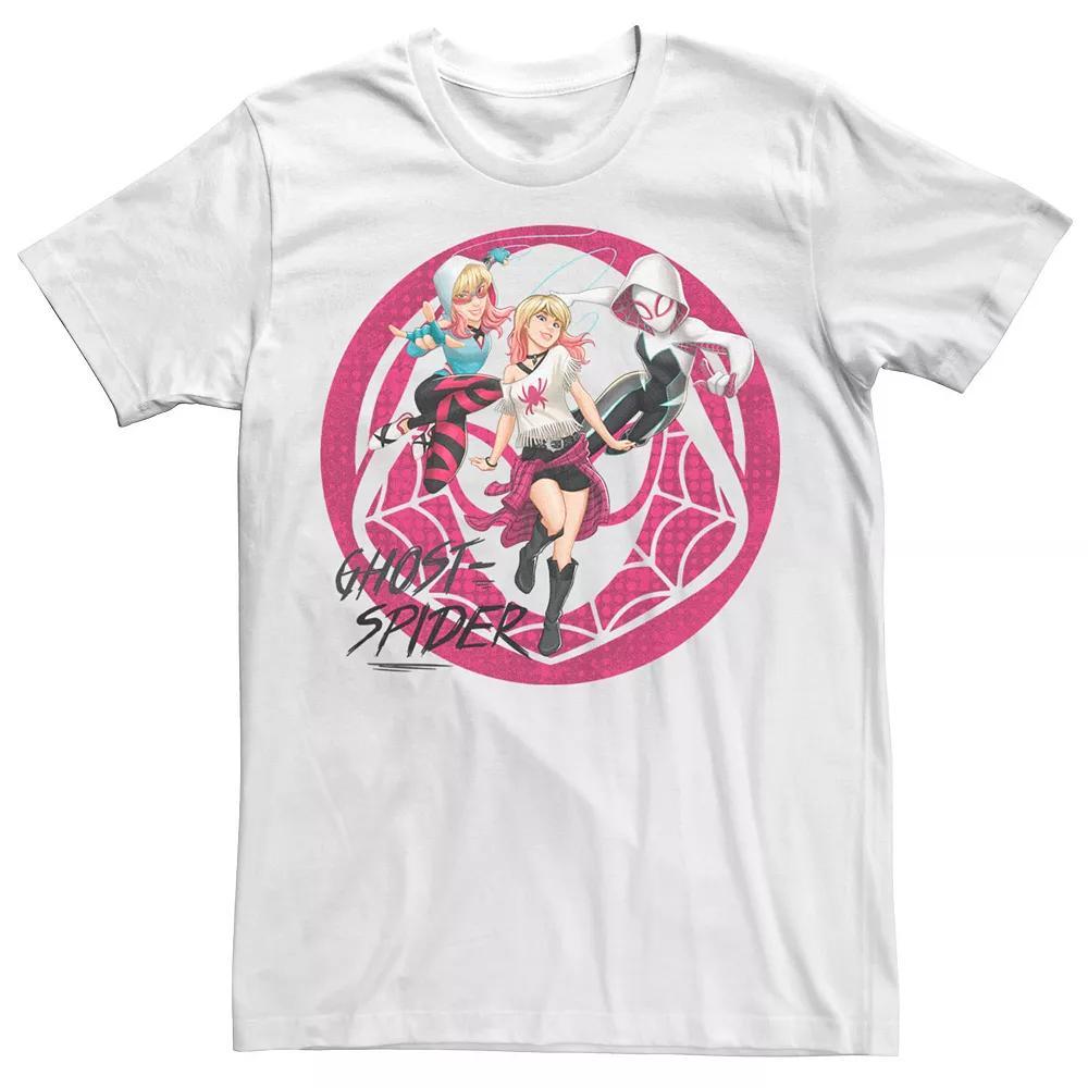 Men's Marvel Rising Secret Warriors Ghospider Collage Logo Graphic Tee, Size: Large, White Product Image