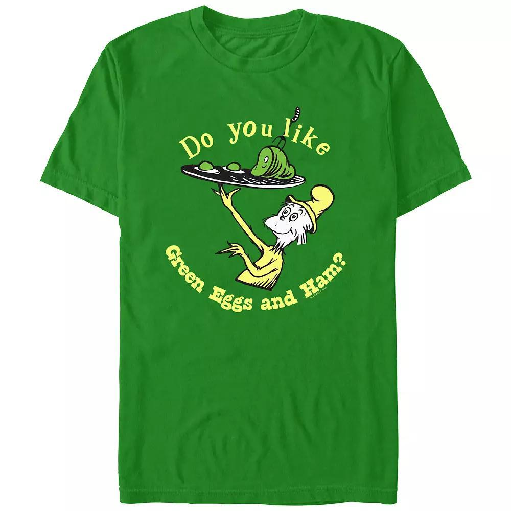 Men's Dr. Seuss Do You Like Green Eggs And Ham? Graphic Tee, Size: XS, Kelly Product Image