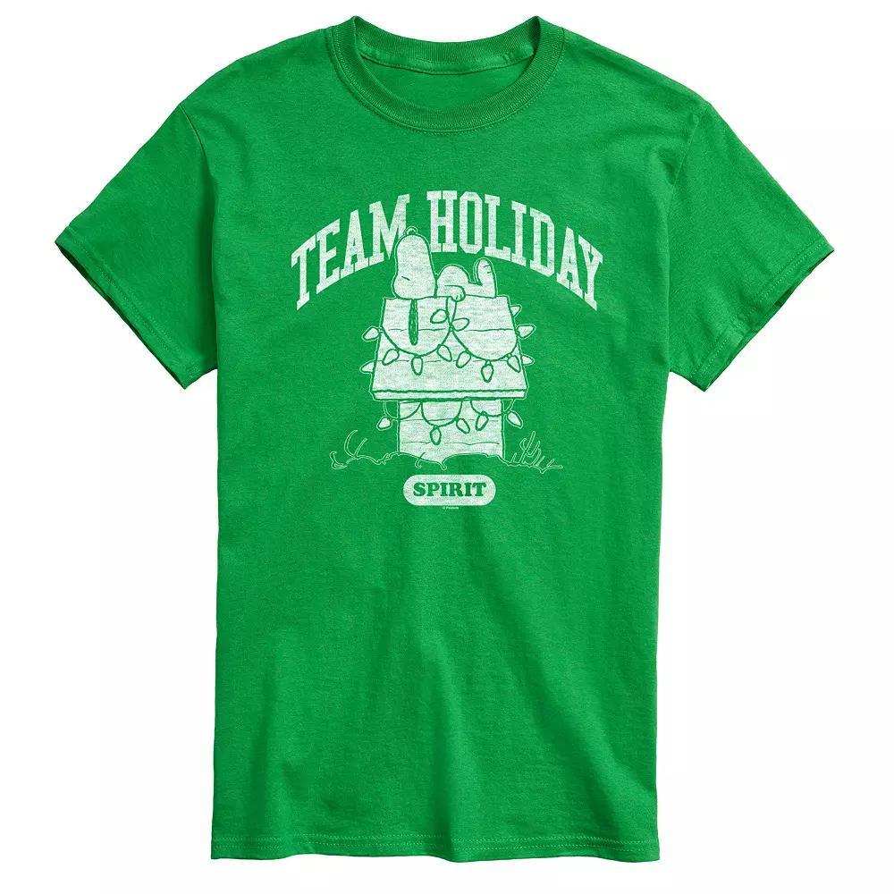 Big & Tall Peanuts Team Holiday Spirit Graphic Tee, Mens Product Image