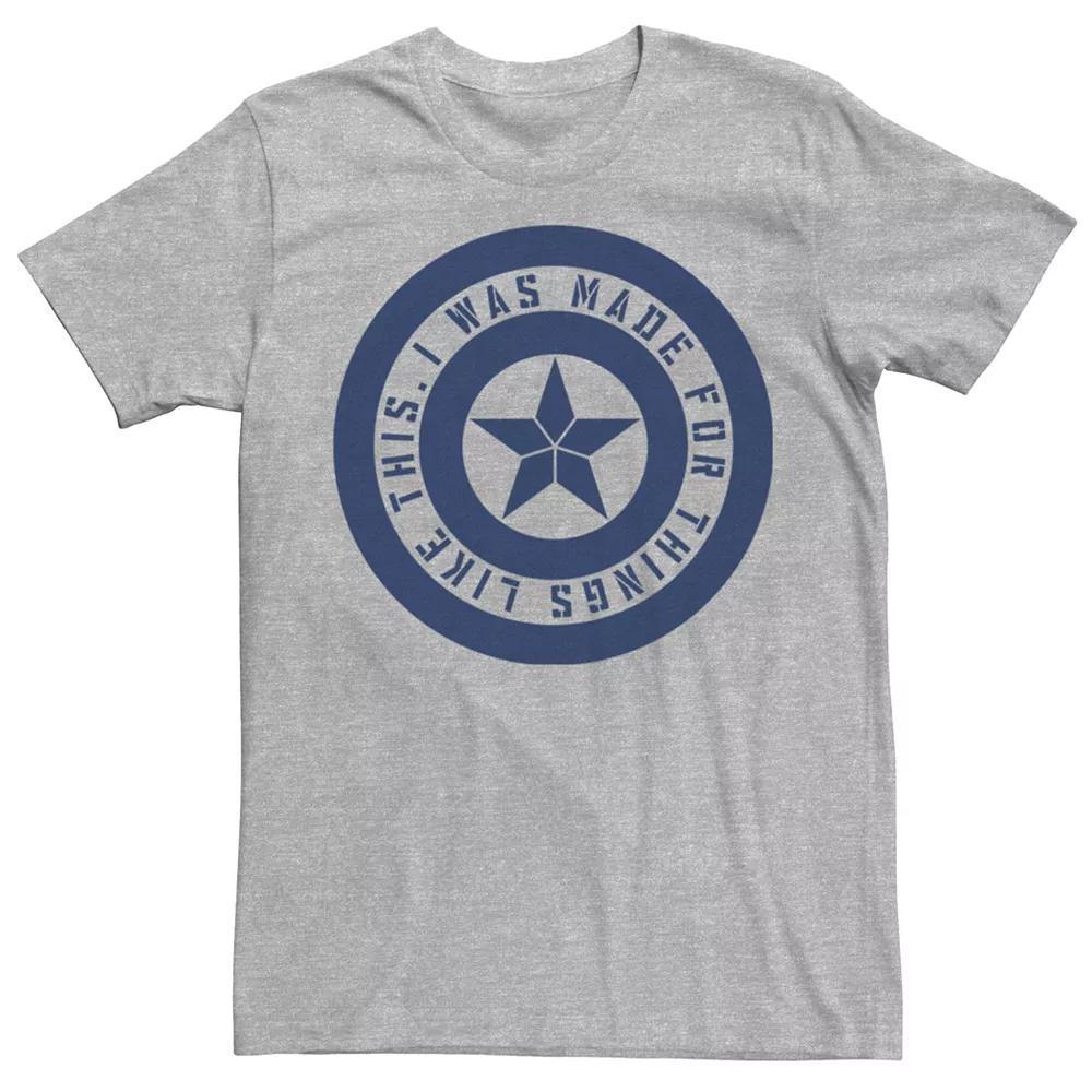 Men's Marvel Avengers Shield Inspiration Tee, Size: XL, Athletic Grey Product Image