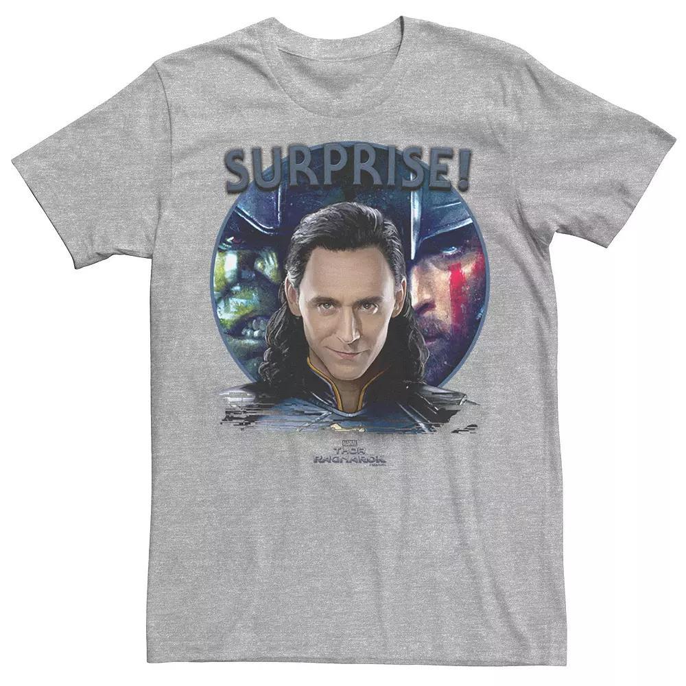 Men's Marvel Thor Ragnarok Loki Surprise Shadows Tee, Size: Large, Athletic Grey Product Image