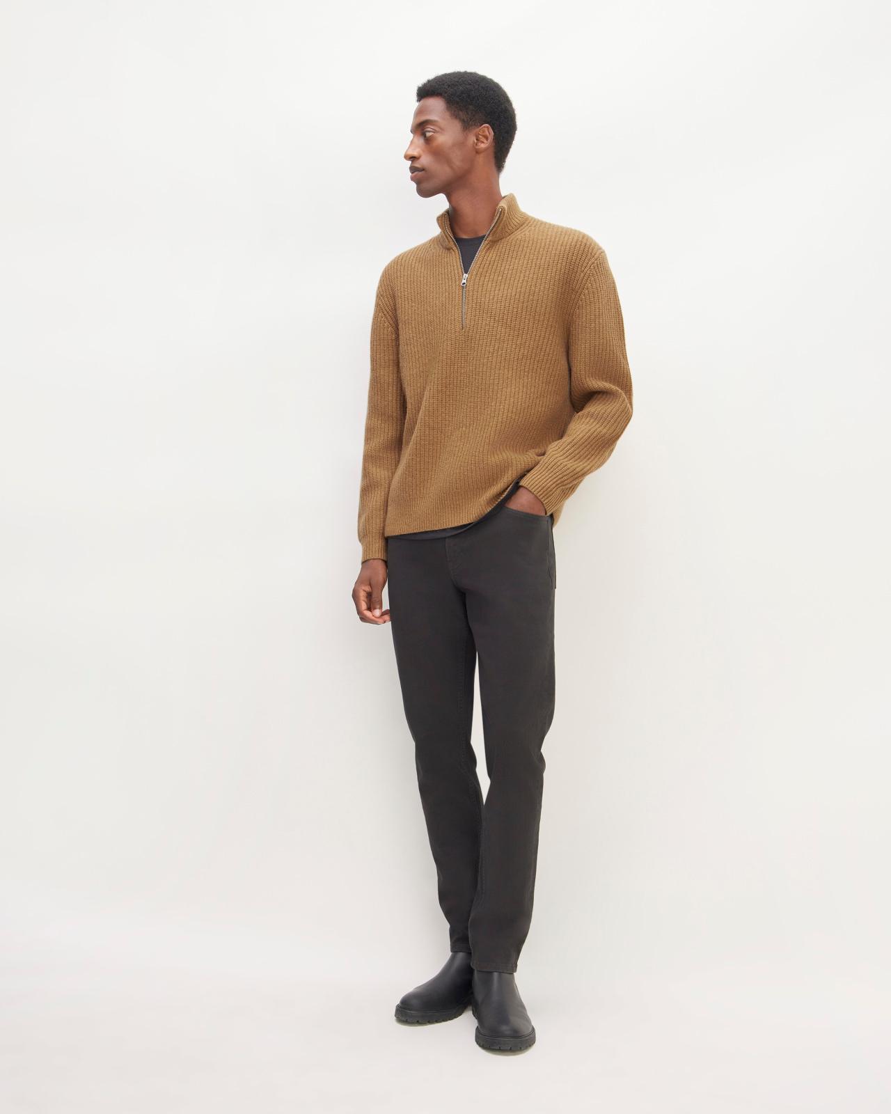 The Felted Merino Half-Zip Sweater Product Image