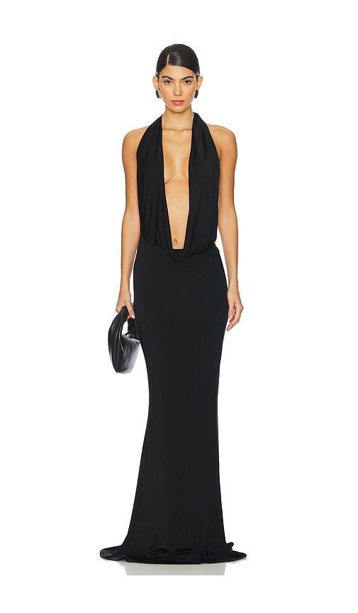 Deep Cowl Neck Gown Lapointe Product Image