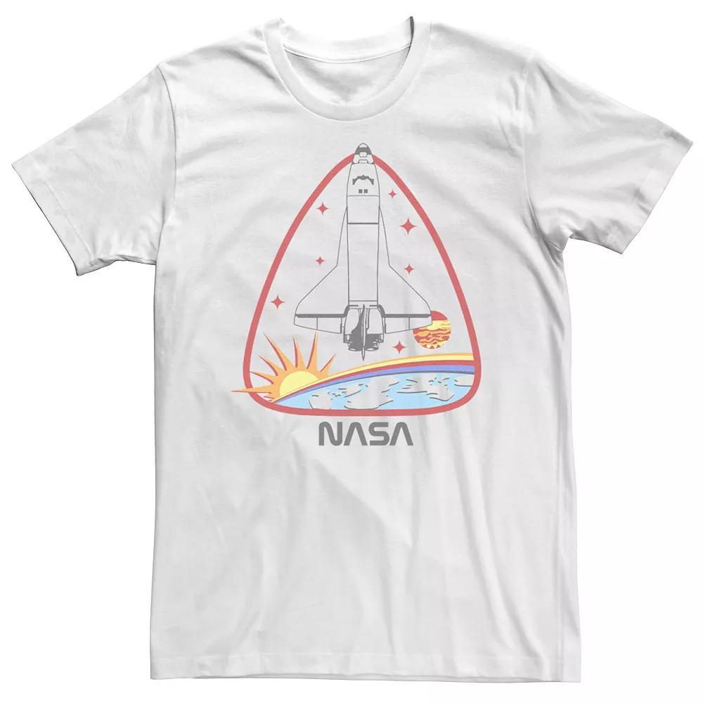 Big & Tall NASA Portrait Fill Logo Tee, Men's, Size: 3XL, White Product Image