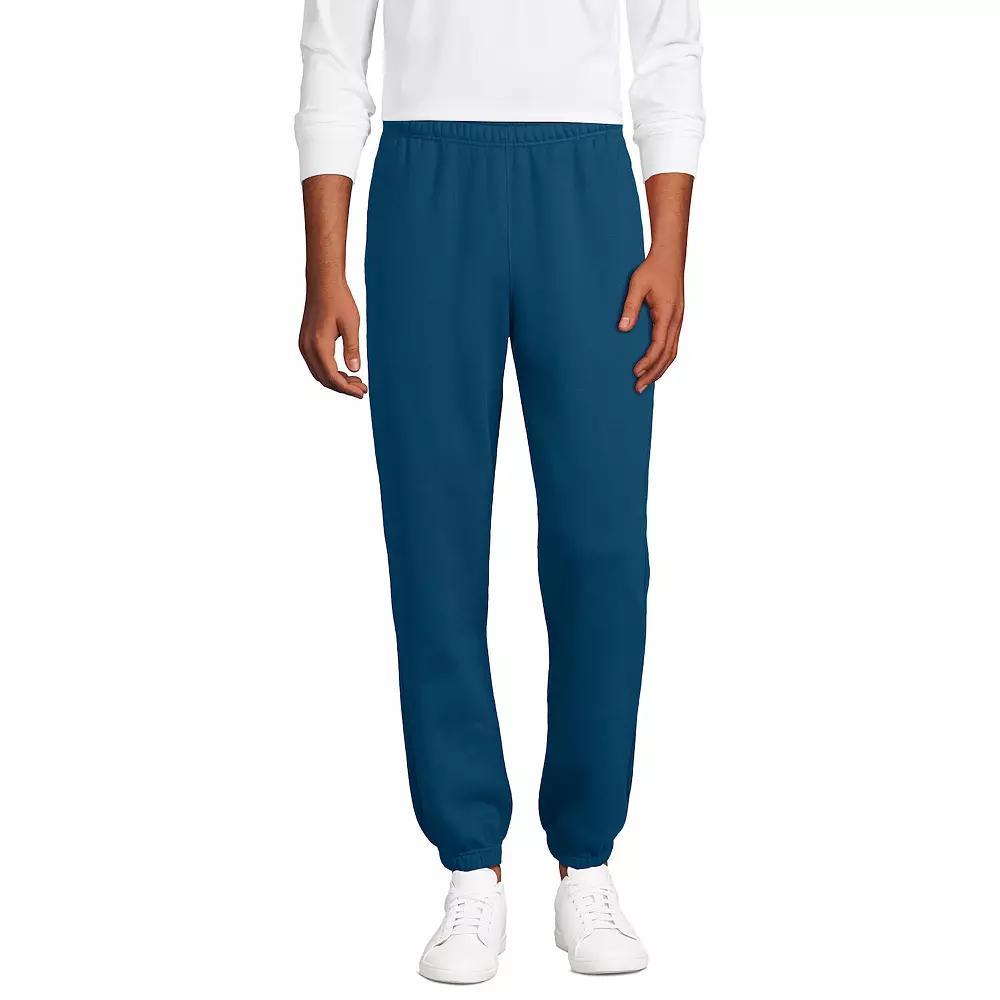 Men's Lands' End Serious Sweats Drawstring Sweatpants, Size: Large, Evening Blue Product Image