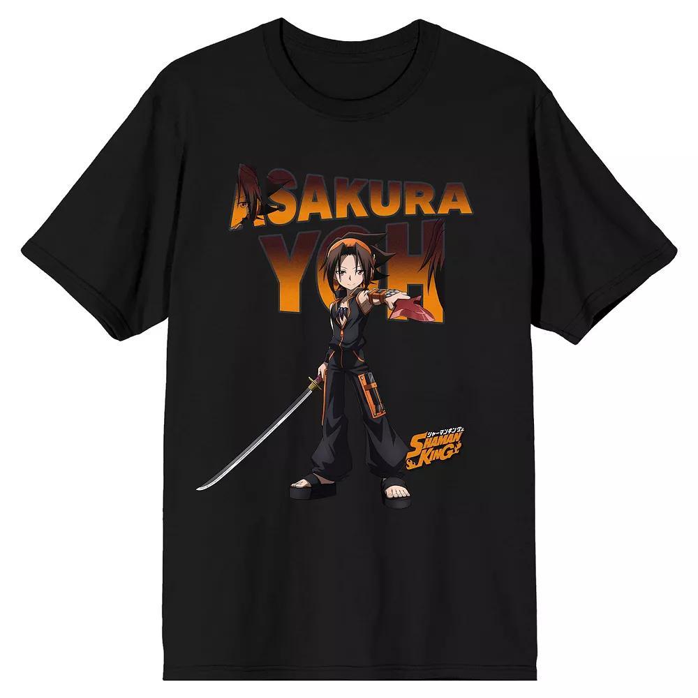 Men's Shaman King Yoh Asakura Tee, Size: Large, Black Product Image