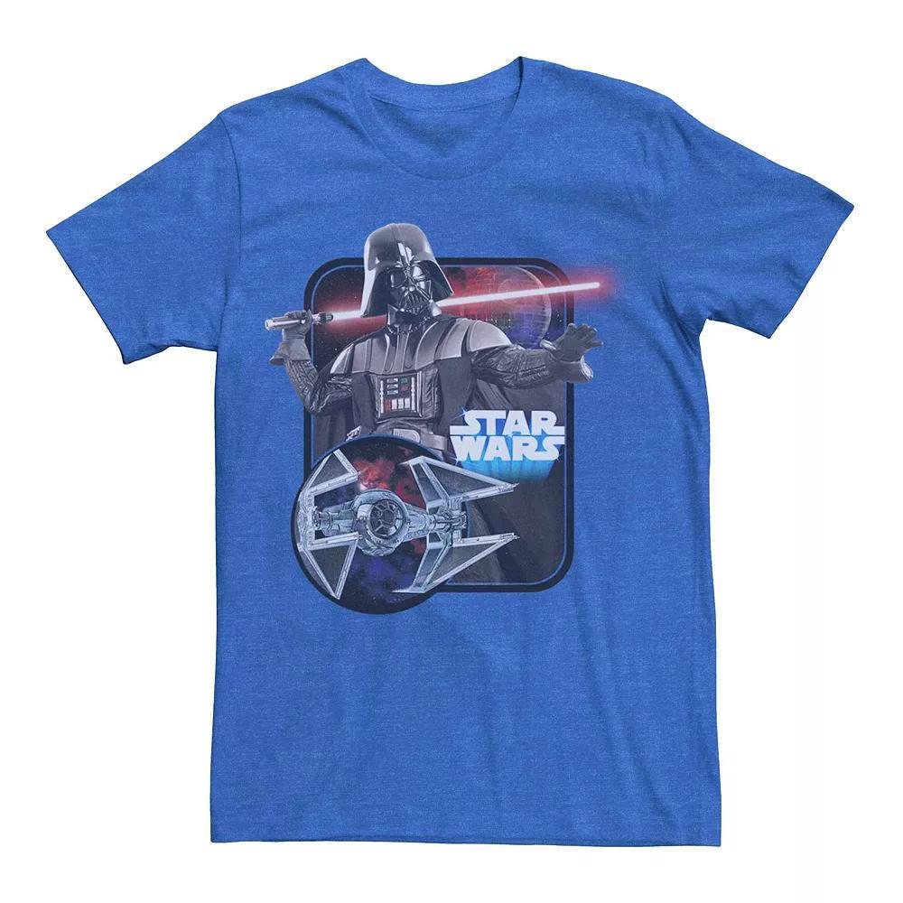 Men's Star Wars Darth Vader Tie Fight Poster Graphic Tee, Size: Small, Royal Grey Product Image