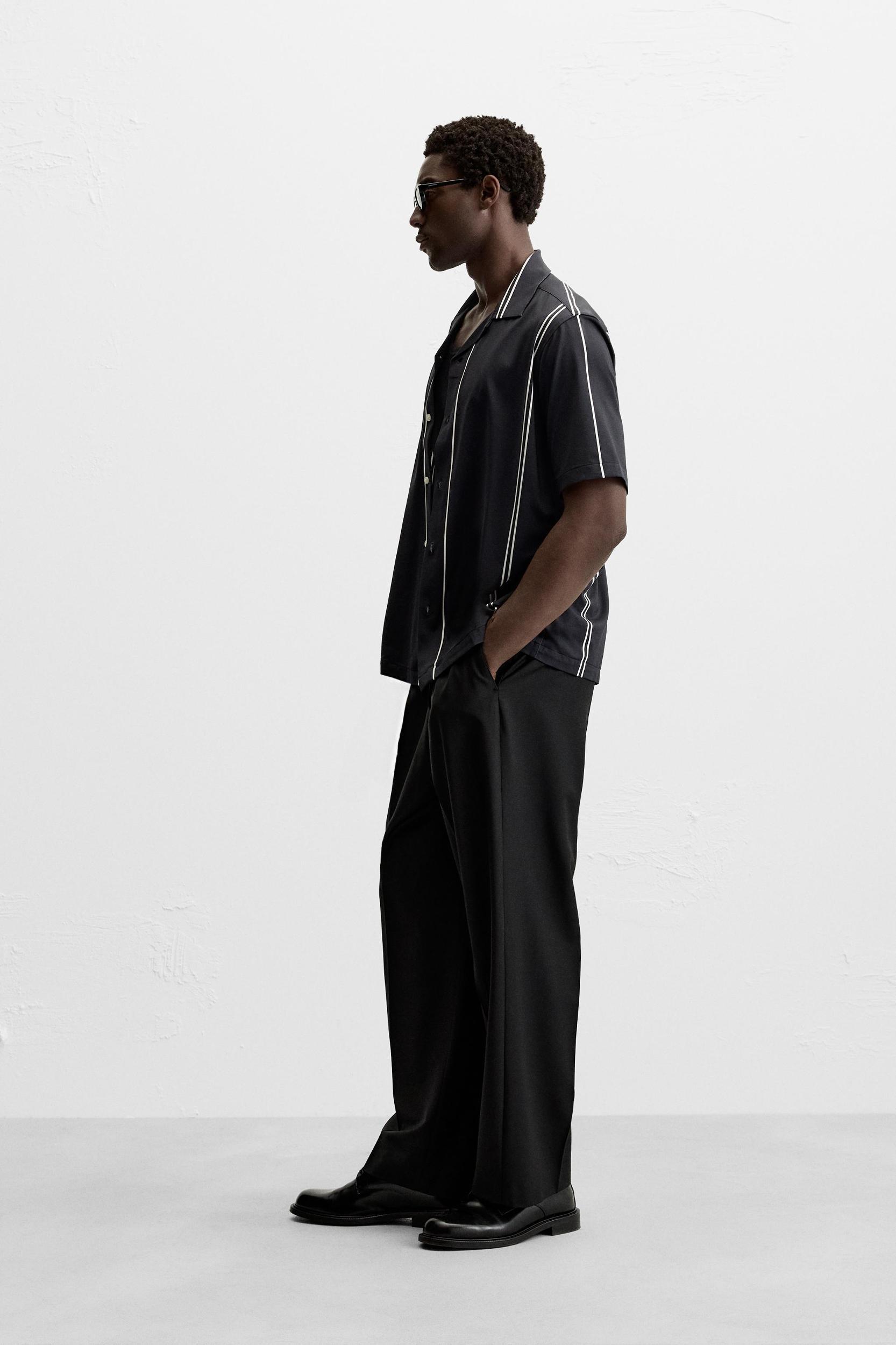 STRIPED STRETCH SHIRT Product Image
