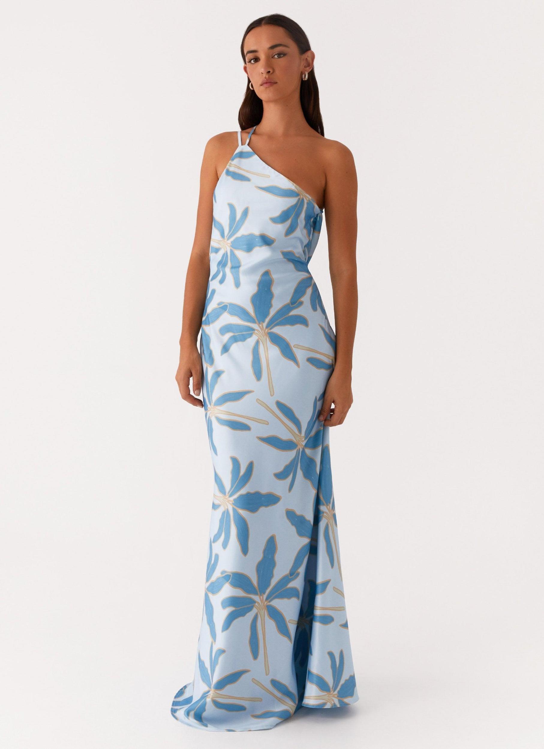 Drifting Apart Maxi Dress - Opulent Blue Product Image