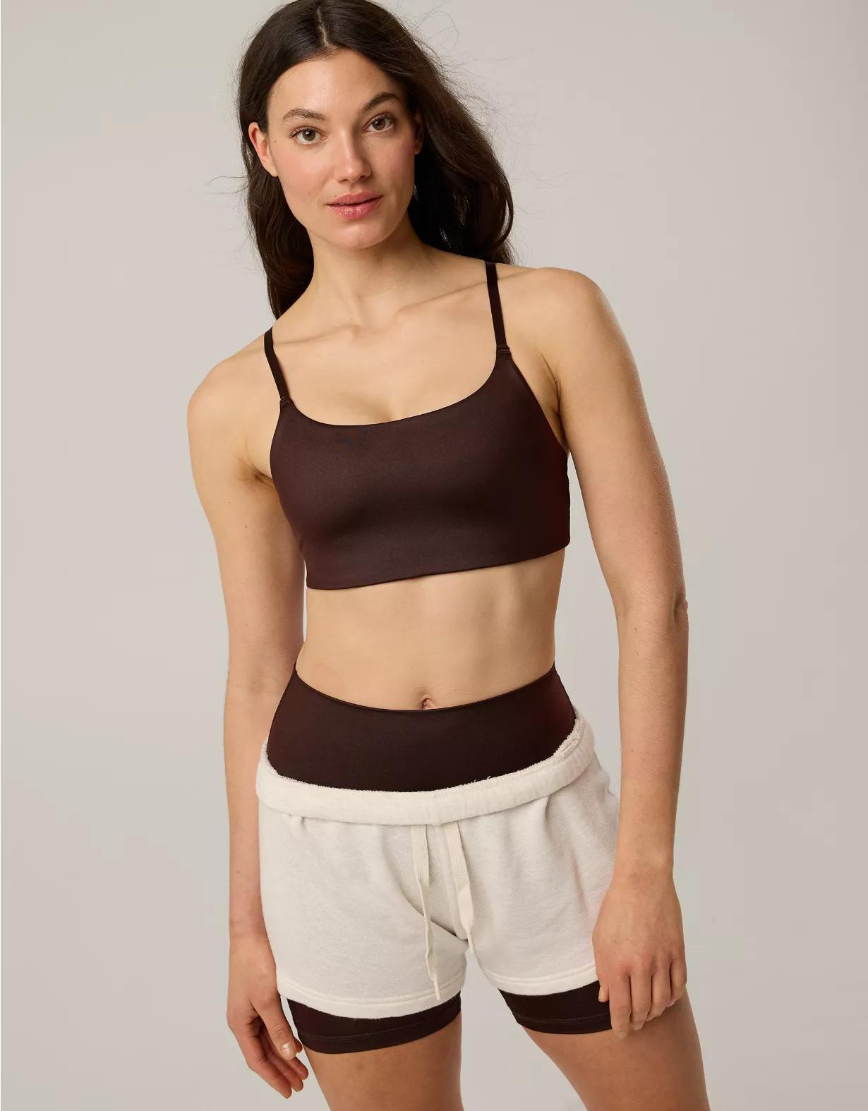 OFFLINE By Aerie Goals Gloss Strappy Sports Bra Product Image
