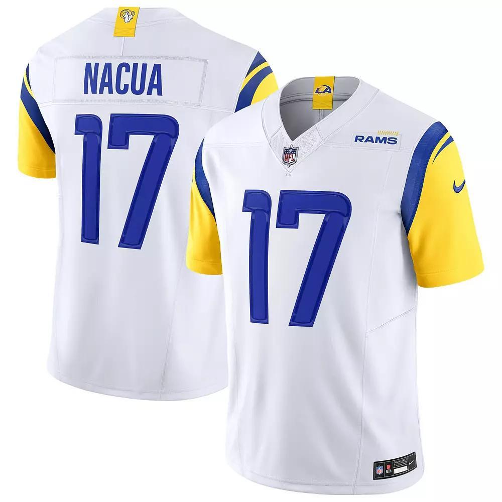 Men's Nike Puka Nacua White Los Angeles Rams Vapor F.U.S.E. Limited Jersey, Size: Large Product Image