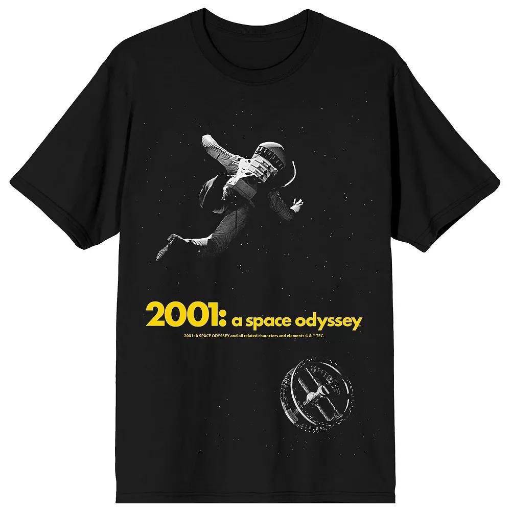 Men's 2001 A Space Odyssey Screenshot Collage Art Graphic Tee, Size: XL, Black Product Image