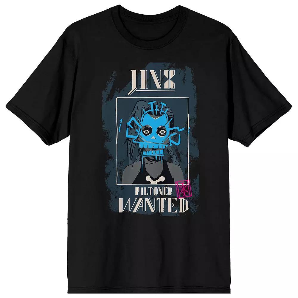 Men's Arcane Jinx Short Sleeve Graphic T-Shirt, Size: Large, Black Product Image
