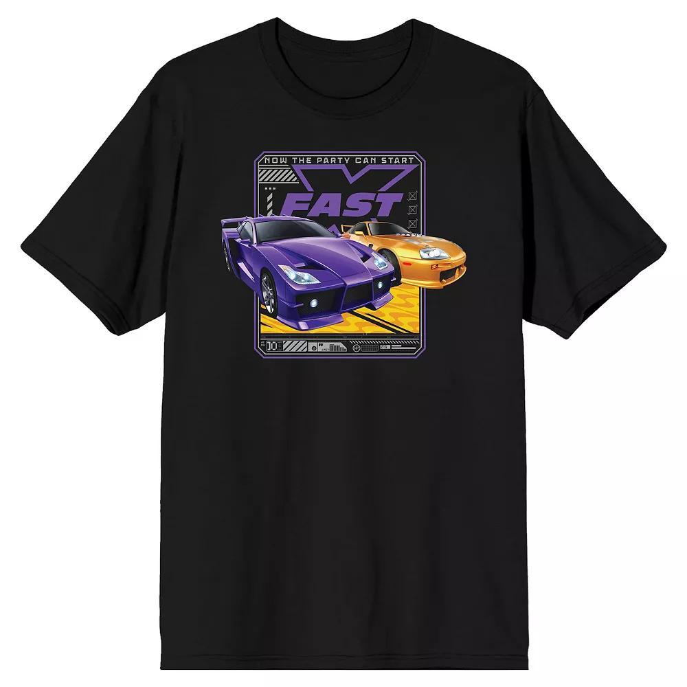 Men's Fast & Furious Now The Party Can Start Graphic Tee, Size: Large, Black Product Image