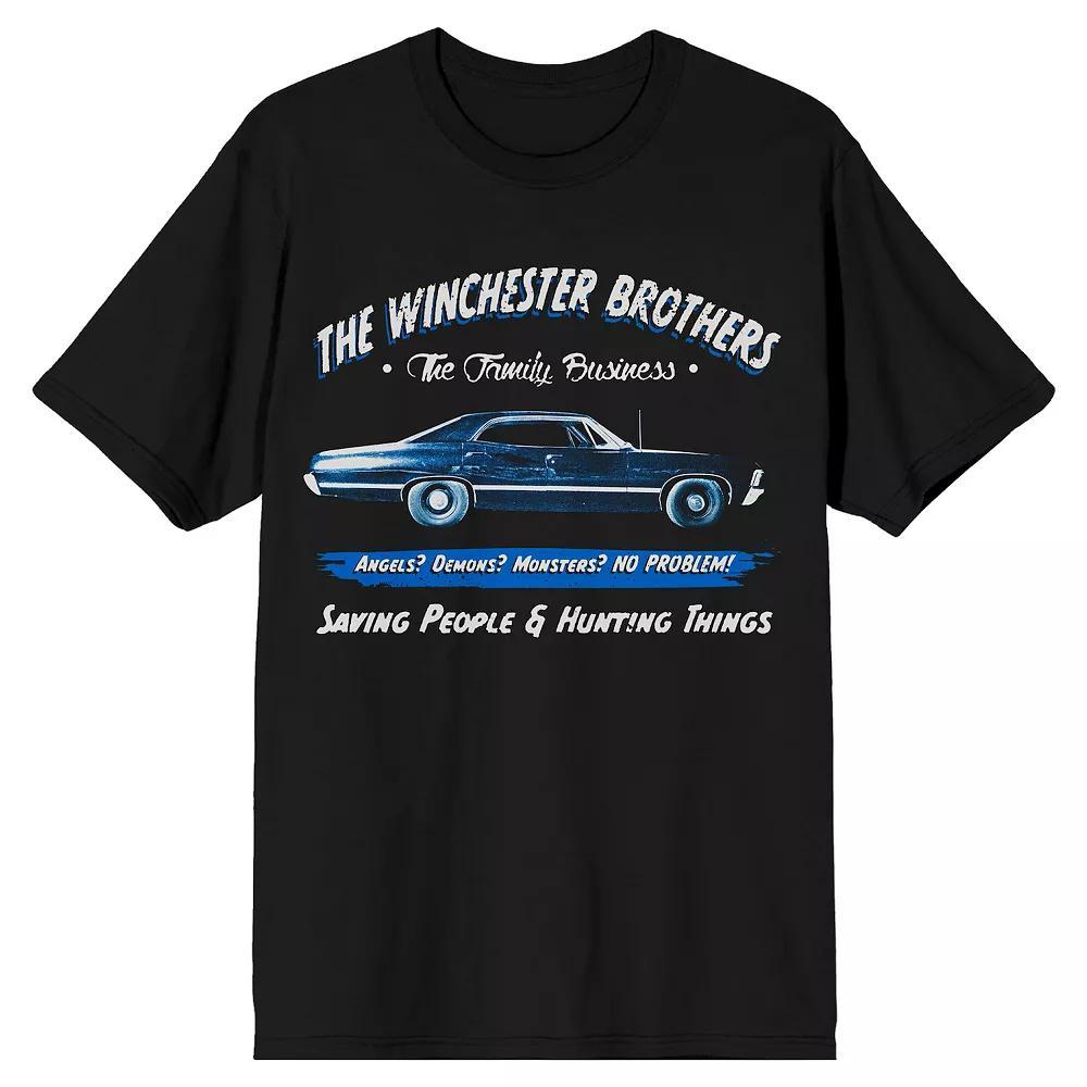 Men's Supernatural Winchester Tee, Size: Large, Black Product Image