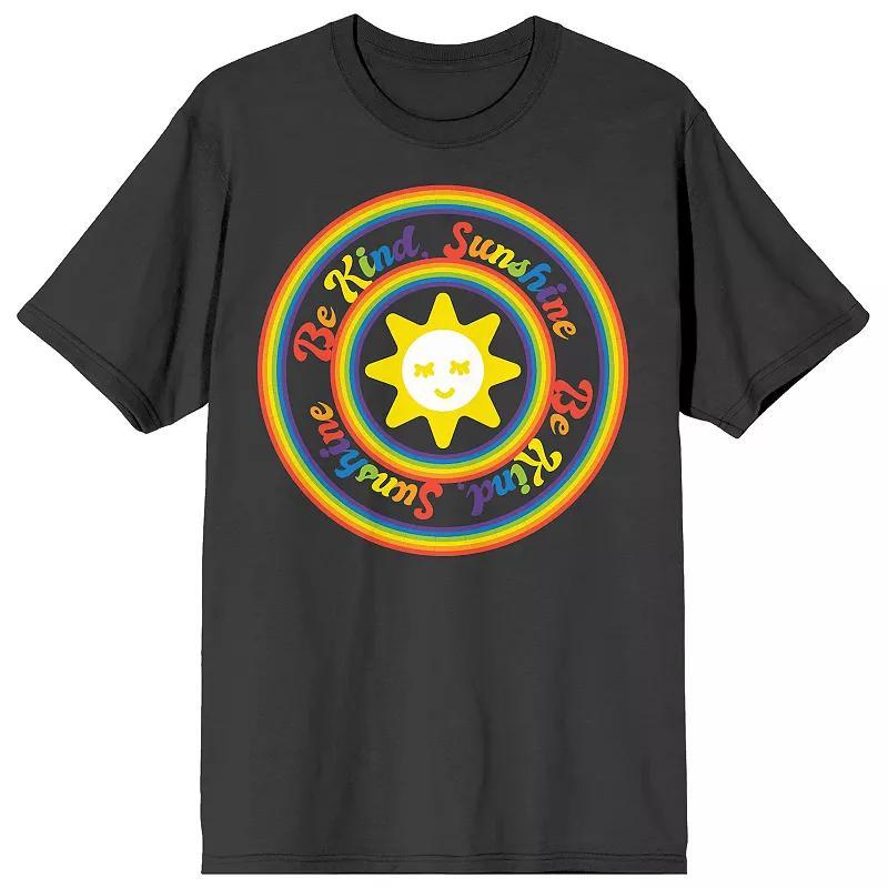 Men's Pride Be Kind Sunshine Tee, Size: Large, Black Product Image