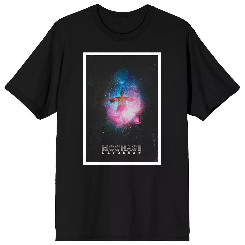 Men's David Bowie Moonage Daydream Celestial Graphic Tee, Size: XXL, Black Product Image