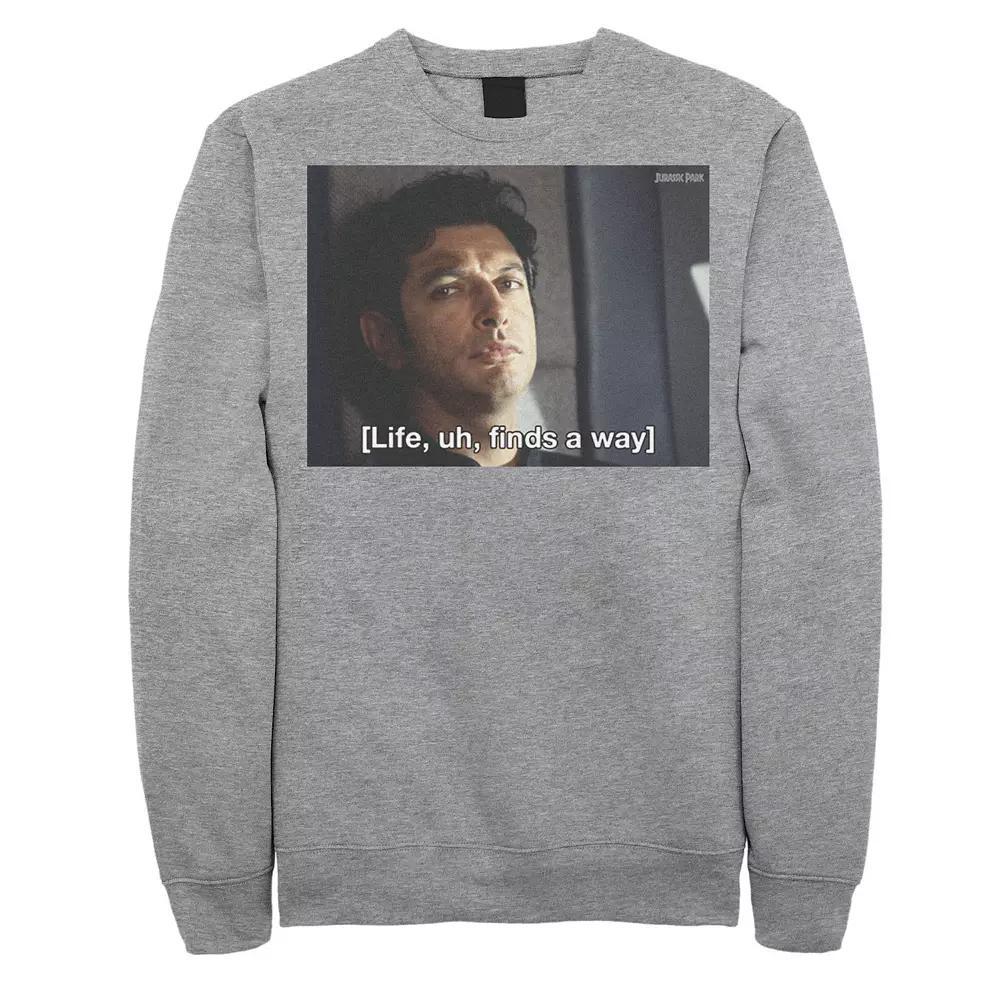 Men's Jurassic Park Life Finds A Way Goldblum Jeff Stare Sweatshirt, Size: XXL, Blue Product Image