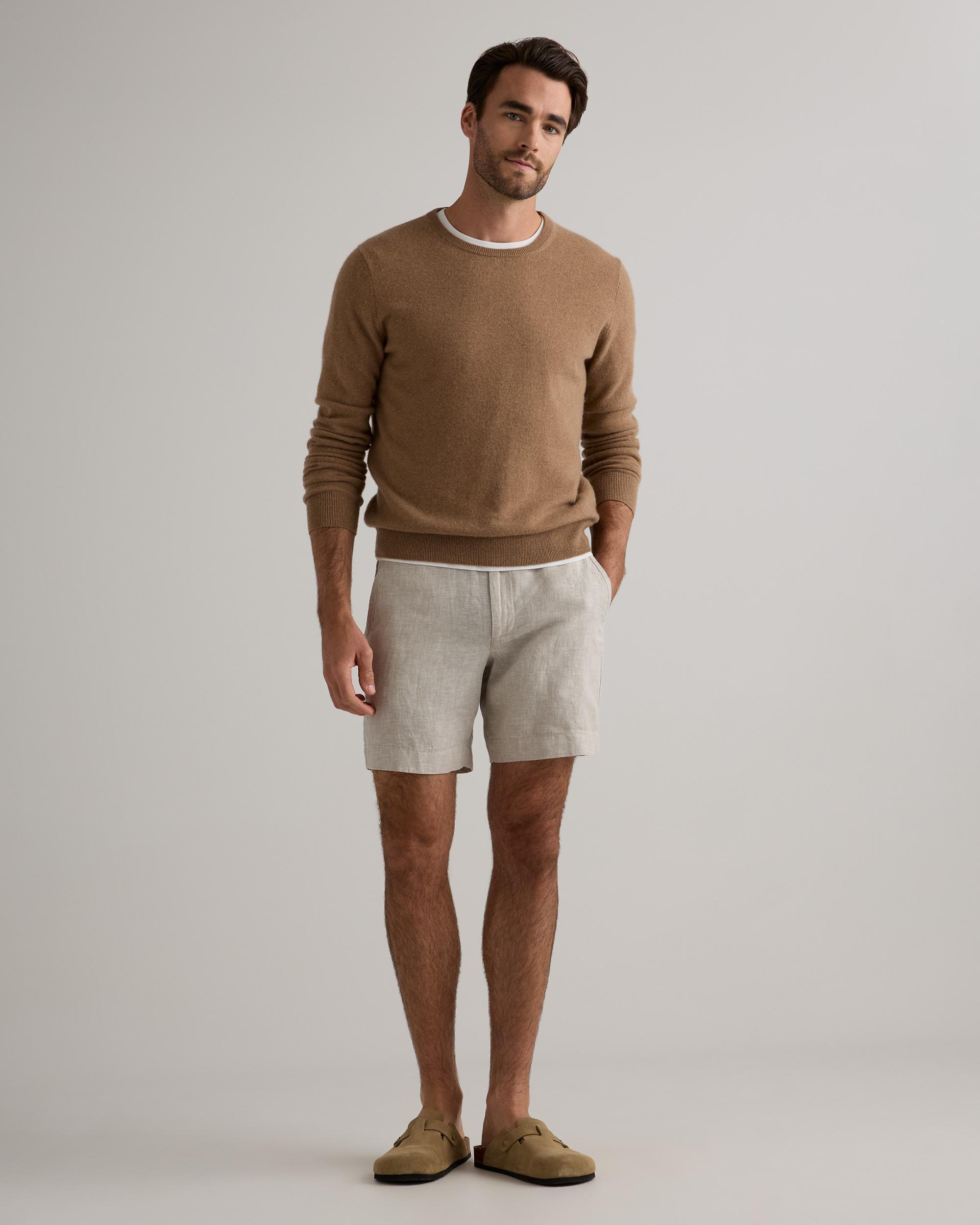 Quince | Men's 100% European Linen 7" Trouser Shorts Product Image