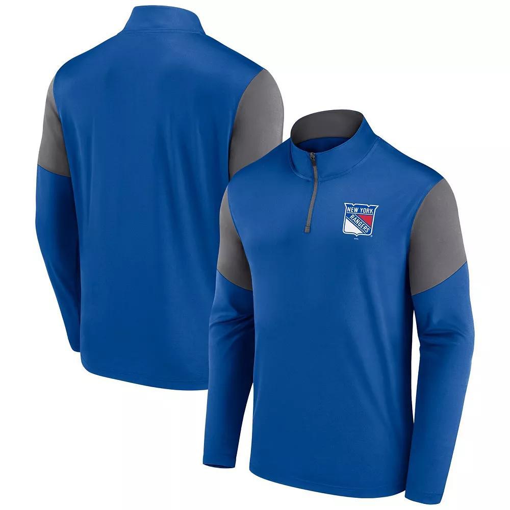 Men's Fanatics Blue Tampa Bay Lightning Logo Quarter-Zip Top, Size: Medium, Lgh Blue Product Image