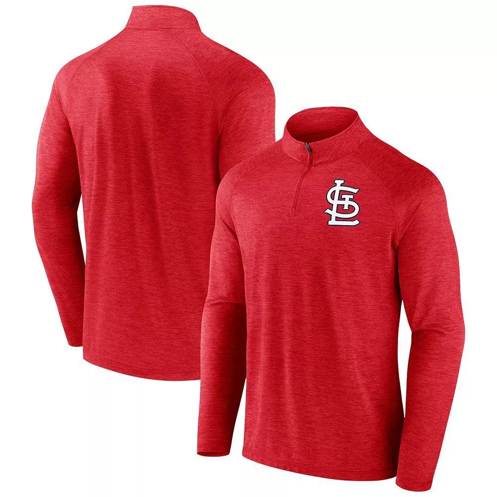 Men's Profile Black San Francisco Giants Big & Tall Raglan Quarter-Zip Top, Size: 4XB Product Image