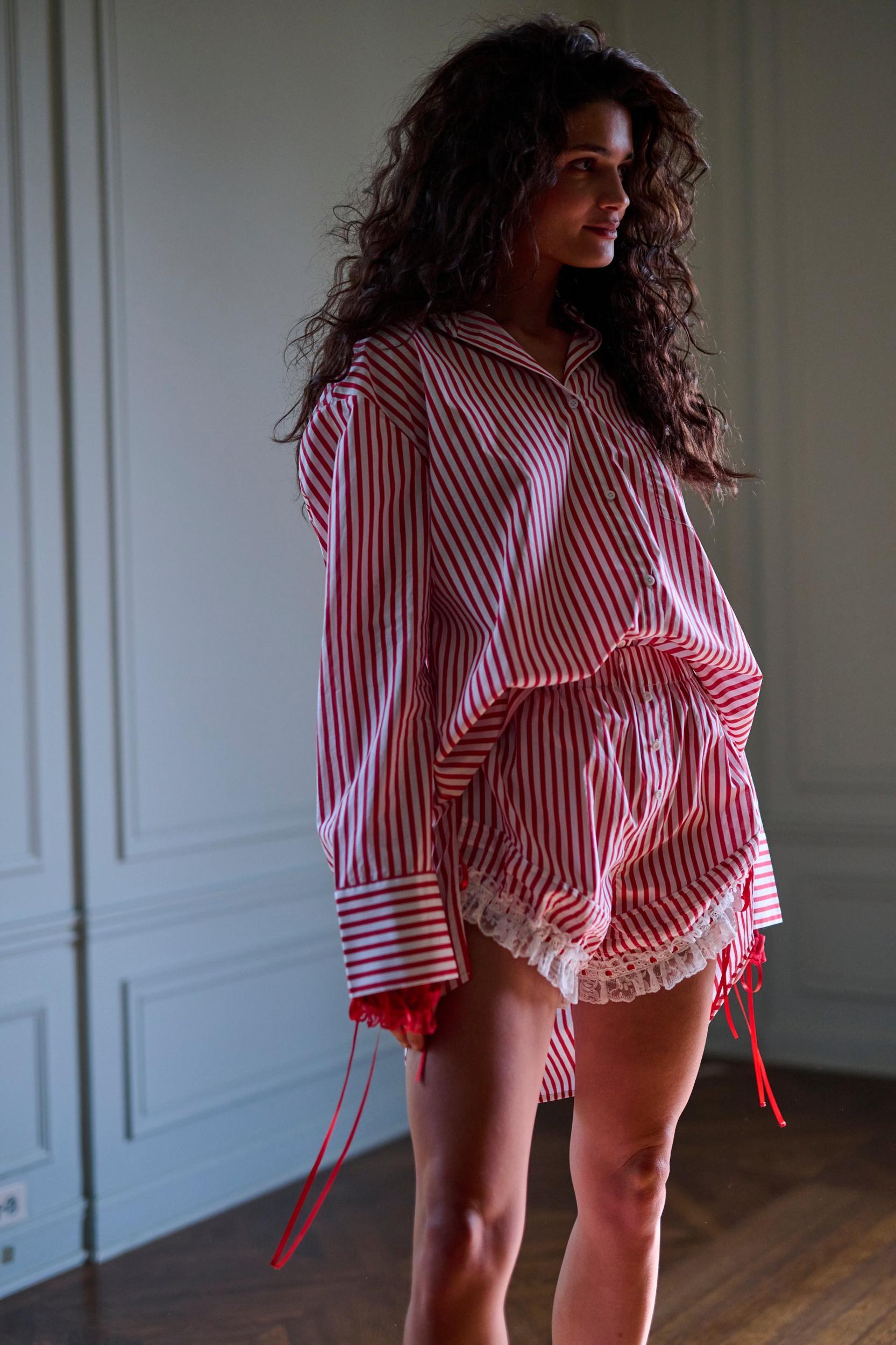 The Candy Stripe Boyfriend Boxer Product Image
