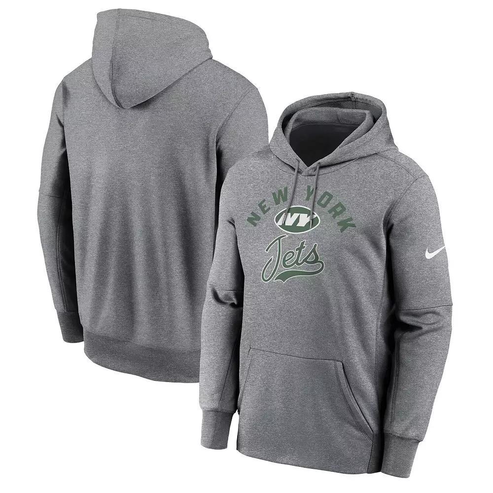 Men's Nike Heather Gray Cleveland Browns Performance Fleece Pullover Hoodie, Size: Small, Grey Product Image