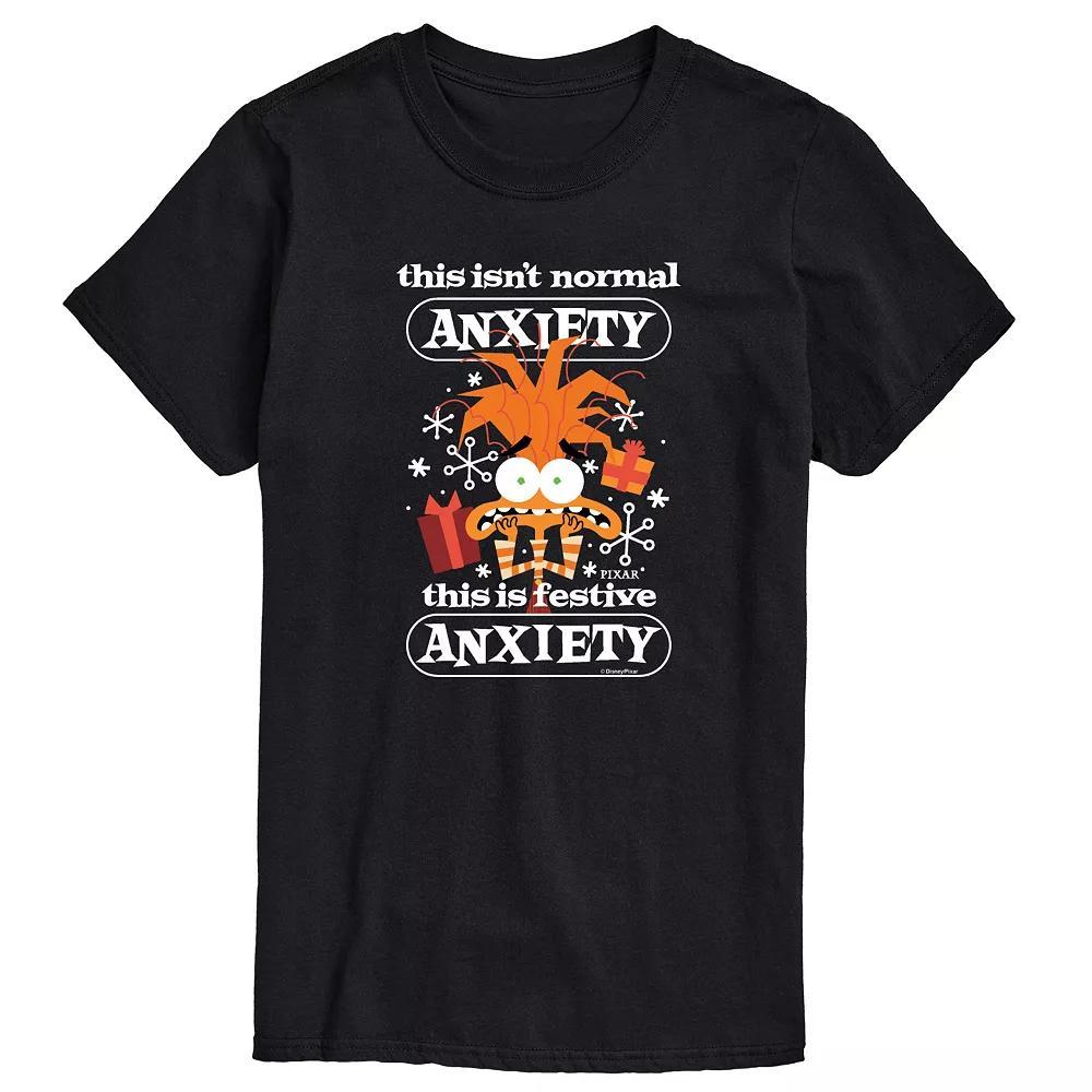 Disney / Pixars Inside Out 2 Big & Tall Festive Anxiety Graphic Tee, Mens Product Image