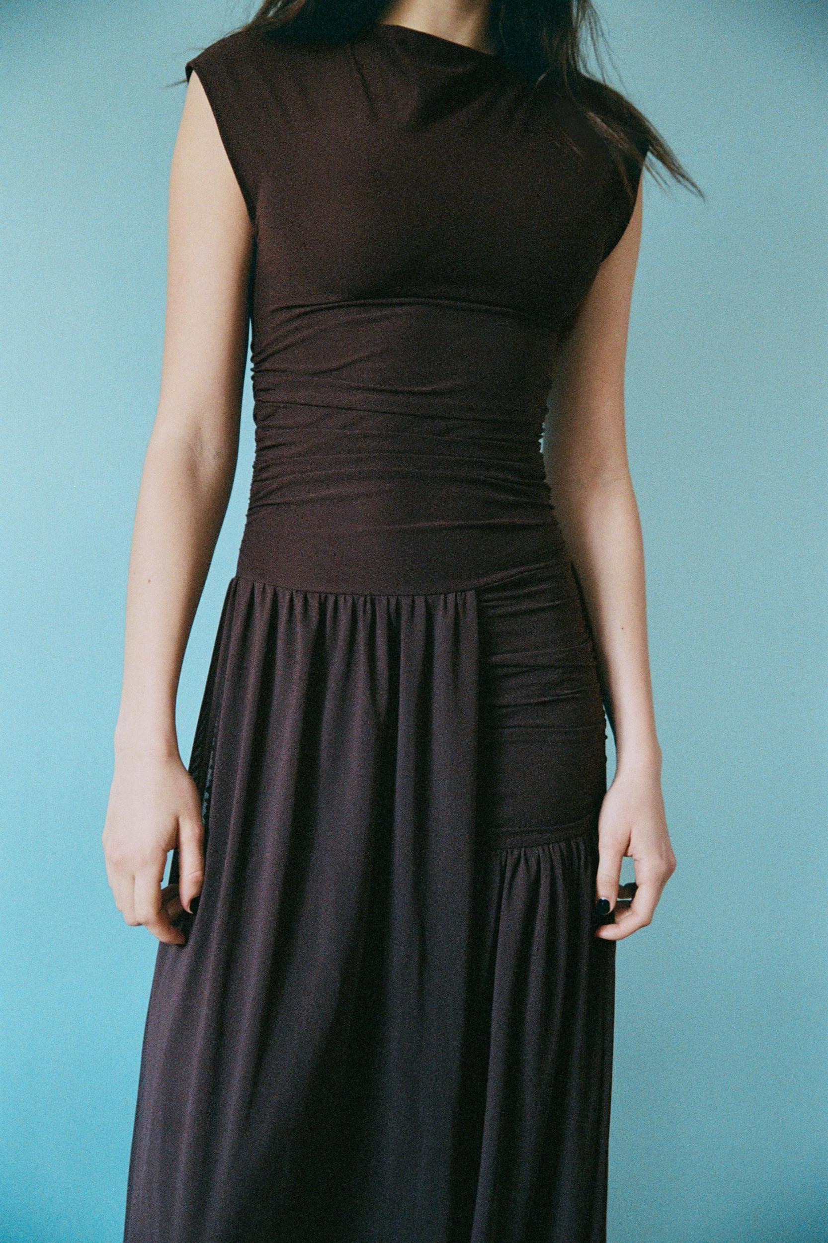 BALLOON TULLE COMBINATION DRESS Product Image