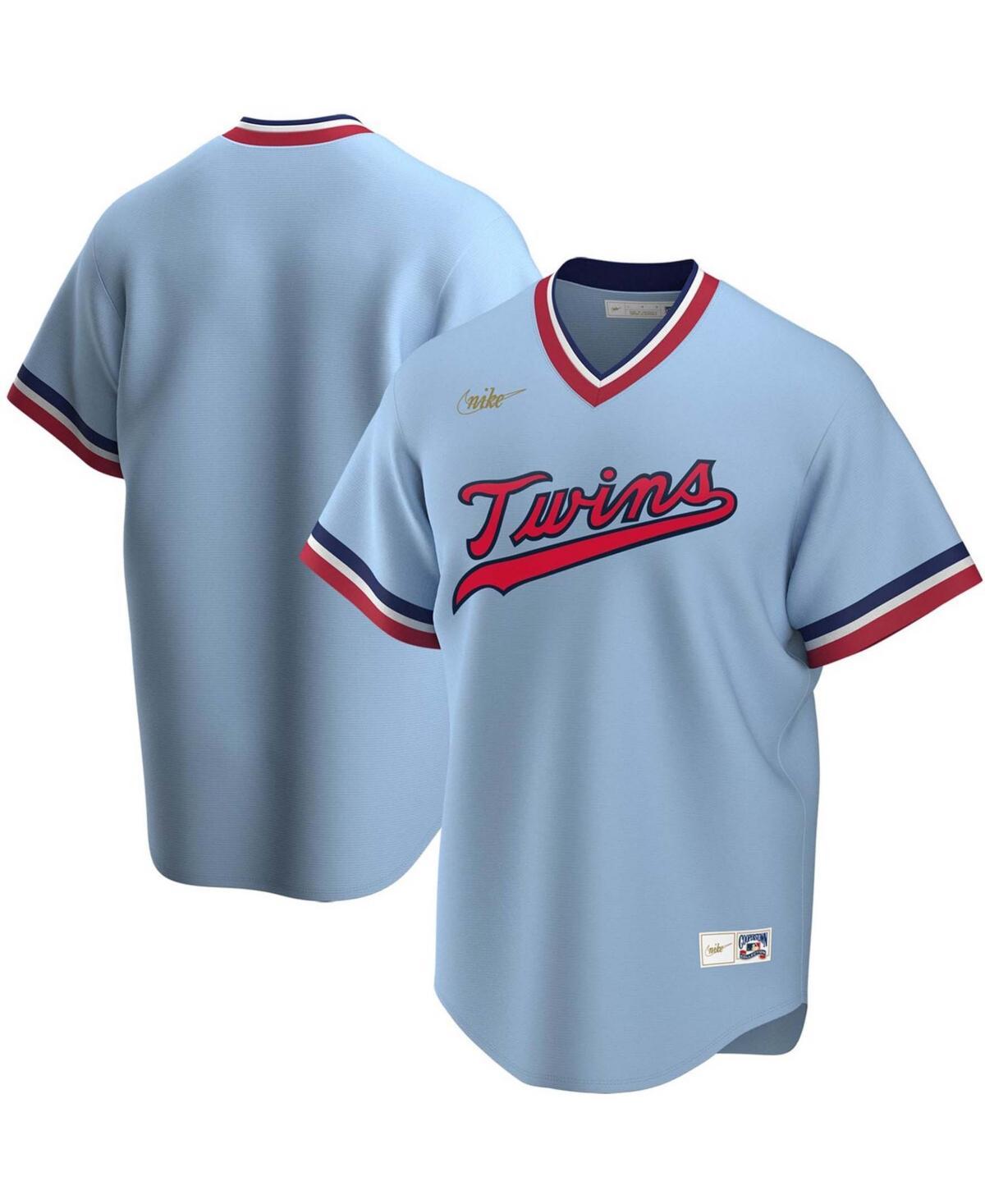 Men's Nike Light Blue Minnesota Twins Road Cooperstown Collection Team Jersey, Size: Large Product Image