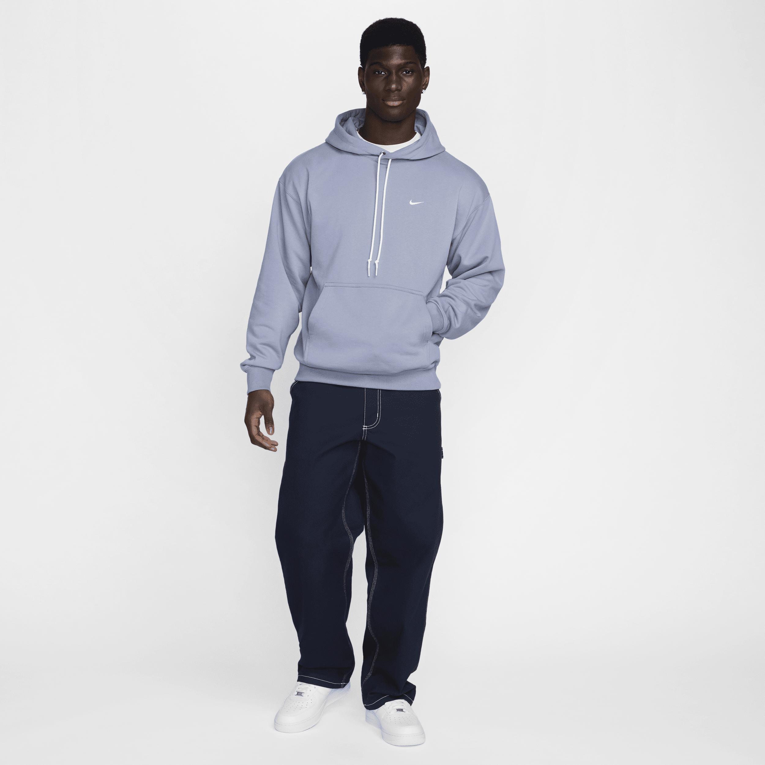 Nike Men's Solo Swoosh French Terry Pullover Hoodie Product Image