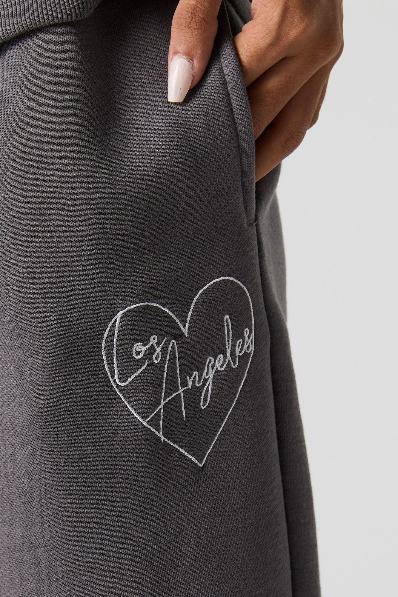 Graphic Fleece Wide Leg Sweatpant Female Product Image
